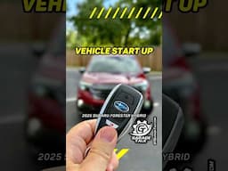 Vehicle Start Up // 2025 Subaru Forester Hybrid