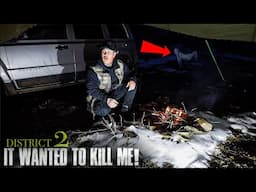 (THINGS WENT WRONG!) BARELY SURVIVING a NIGHT CAMPING In OFF GRID MINING GHOST TOWN | CARIBOU MINES