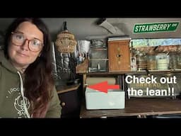 Fixing my no build van setup after 15 months full time | van build refresh | #vanlife #campfire