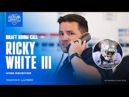 Ricky White III Gets The Draft Call | 2025 NFL Draft