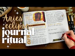 Aries Eclipse Guided Journaling Ritual 🌟 Astrology, Tarot & Journal Prompts #witchybujo