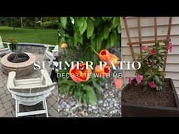 SUMMER 2025 PATIO DECORATE WITH ME | SIMPLE PATIO DECORATING IDEAS