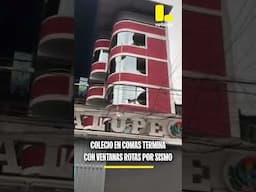 Colegio en Comas termina con ventanas rotas tras sismo de 6.1