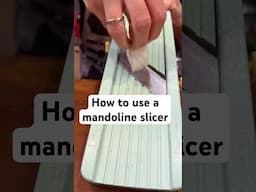 How to use a mandoline slicer. #knifeskills #cooking #cookingtips #cookingtipsandtricks