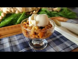 Crockpot Peach Crumble & Homemade Ice Cream | Cooking with Freeze Dried Food | Thrive Life