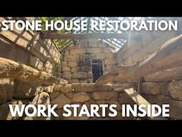 Restoration Begins Inside the Old Stone House