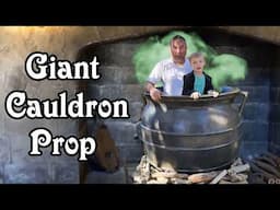 Huge Life-sized Halloween Witch's Cauldron DIY Decorations