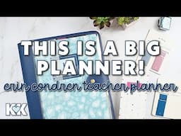 Erin Condren Teacher Planner Review Horizontal Layout Pastel Minimal Tabs Sticker Testing and Folio