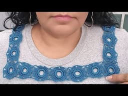 Canesu a crochet para blusas #crochet #handmade