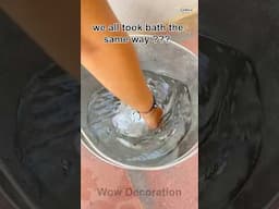 We all took a bath the same way ????