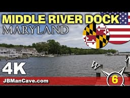 RELAXING WALK on DOCK at MIDDLE RIVER Maryland USA  JBManCave.com