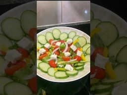 Easy green salad recipe #shorts #trending