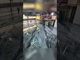 Marble Epoxy Flooring in a MASSIVE Warehouse