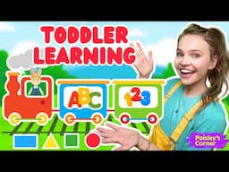 Learn Colors, ABCs, Letters & Letter Sounds - Trains for Toddlers - Best Toddler Learning Videos
