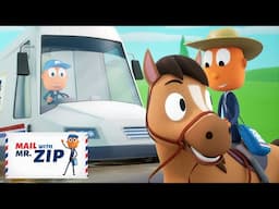 Delivery by Pony Song | Mail With Mr. Zip Songs | Moonbug Kids - Learning Song Loops
