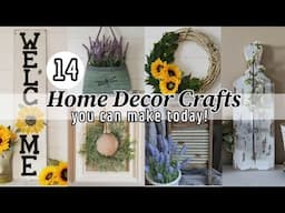 14 HOME DECOR CRAFTS YOU CAN MAKE TODAY!