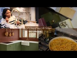 A Cozy Day At Home | Reno progress, cozy meals & little joys