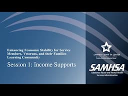 SMVF Enhancing Economic Stability for SMVF Learning Community - Income Supports