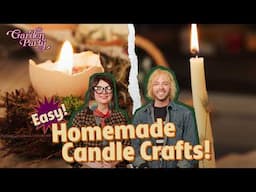 Pressed Flowers & Homemade Candles Tutorial | Rustic DIY Decor | Garden Party x Monograph