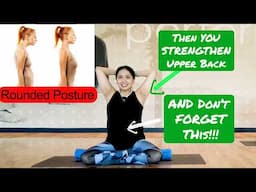 Upper Back Posture and Pain Relief Game-Changing Shoulder CORE Foam Roller and Dumbbells Exercises