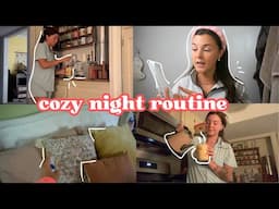 Cozy night routine as a mom