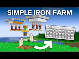Minecraft 1.21+ Reliable Iron Farm Tutorial - 600 Per Hour