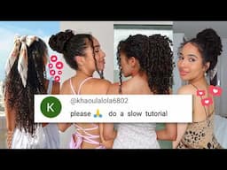 Recreating my most VIRAL Curly Hairstyles! #makeitonyoutube