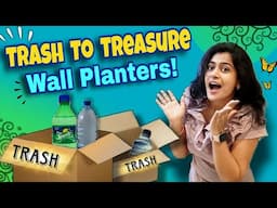 "3 DIY Wall Mounted Planters | Artistic Home Decor from Waste!"