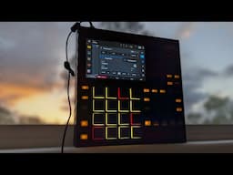Making Ethereal Synthwave on the MPC One while the sun sets