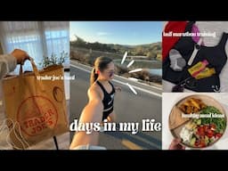 VLOG | half marathon training, healthy trader joe's haul, foods I'm eating for weight loss + more!