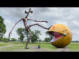 Pacman vs Siren Head In Real Life | Compilation Video | #spiderman #sirenhead #pacman