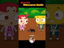 Save the Rhinoceros Beetle #shorts #InsectRescueTeam  #insects #redmon