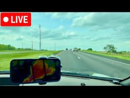 STORM CHASING LIVE (Large Tornadoes Possible)