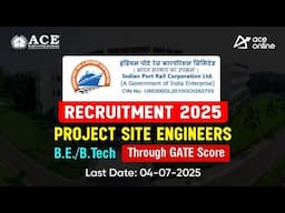 Indian Port Rail & Rope Corporation Ltd Recruitment 2025 | For B.E./B. Tech Last Date 4 July 2025