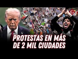 MULTITUDINARIAS PROTESTAS contra TRUMP eclipsan su DESFILE MILITAR | Gestión