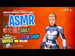 ASMR Fortnite Shop NEW White Widow and Winter Soldier Skins! Daily Update 🎮🎧 Relaxing Whispering 😴💤