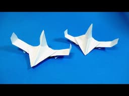 How to make an origami airplane  DIY paper airplane
