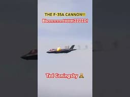YOU WON’T BELIEVE THE SOUND! HAVE YOU EVER HEARD THE F-35A GAU-22A CANNON? IT’S AWESOME #f35 #combat