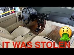 CLEANING The DISASTER $425 Auction Rare Classic Mercedes R129