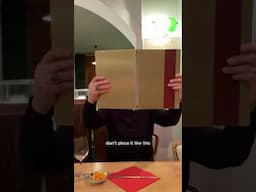 How should you read the menu at the restaurant