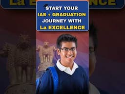 UPSC Preparation starts in College #degreeplusias #iaswithdegree #upscwithgraduation #laexcellence