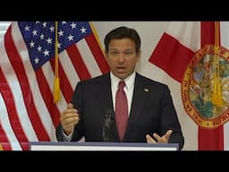 Florida Gov. Ron DeSantis discusses Hope Florida during Fruitland Park press conference