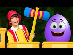 Surprise Eggs Colorful Cars Nursery Rhymes for Kids | BabyBillion Rhymes