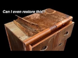 1940s Art Deco Dresser Restoration… with a twist