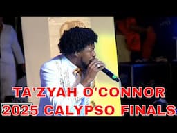 Duane Ta'Zyah O'Connor Kaiso to D World Calypso Monarch Finals  Dimanche Gras 2025 Trinidad Carnival