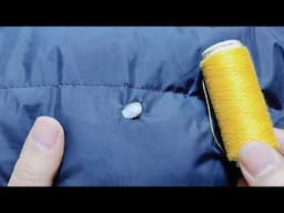 The perfect and magical solution to fix a complex hole in your jacket without anyone noticing
