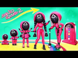 Pink Soldier Doll Growing Up!Squid Game DIYs for LOL OMG
