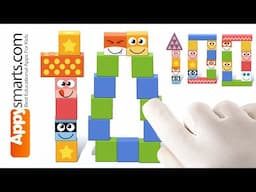 Numbers From 10 to 100 by Tens with Funny Blocks - Educational Game Demo