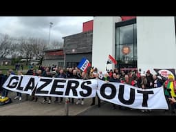 UNITED against the Glazers! Manchester United & FC United fans join forces in protest