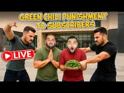 Giving Punishment To Subscribers | Green Chilli Challenge With Subscribers | Viwa Food World